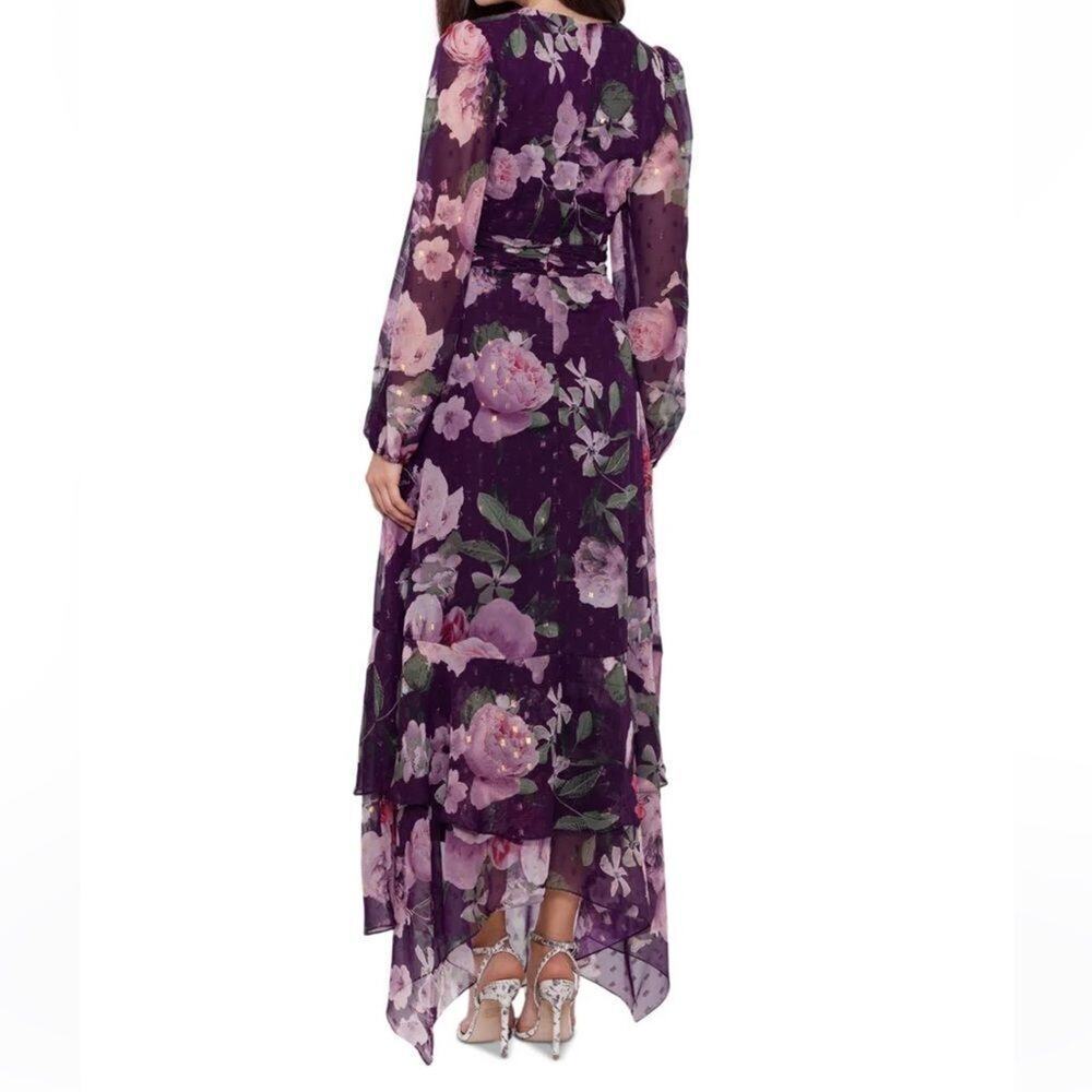 XSCAPE Chiffon Floral Maxi Dress, Size 14, New with Tag MSRP $279 - Picture 2 of 4